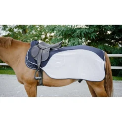 EQUITHÈME Uitrijdeken Flycool Navy/Wit