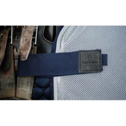 EQUITHÈME Uitrijdeken Flycool square Navy/Wit