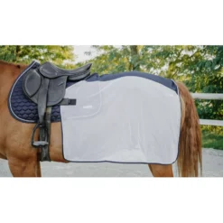 EQUITHÈME Uitrijdeken Flycool square Navy/Wit
