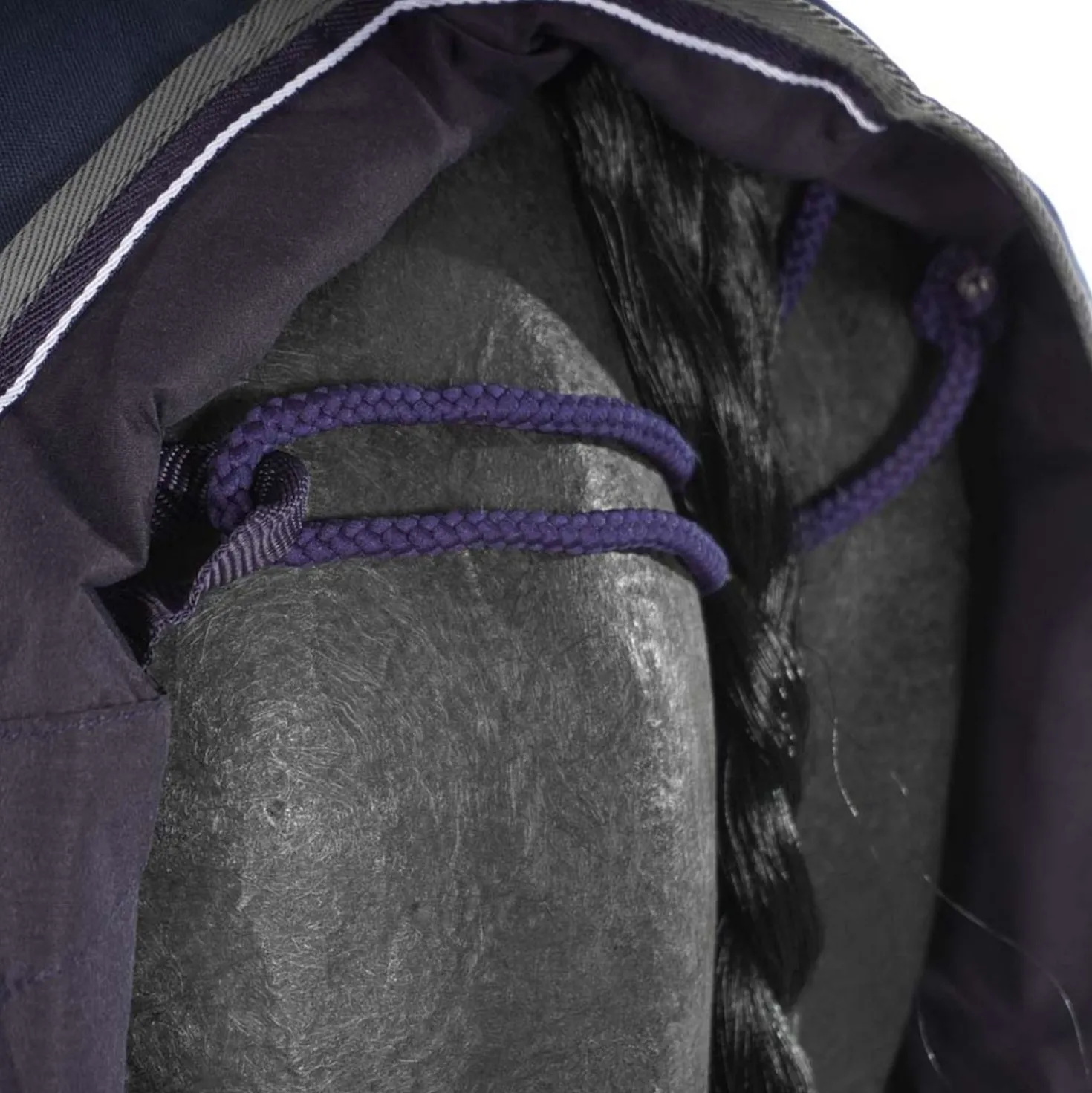 EQUITHÈME Uitrijdeken Tyrex Polycotton 600D Zwart/Blauw