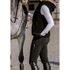 EQUITHÈME Verwarmde Bodywarmer Valery Zwart