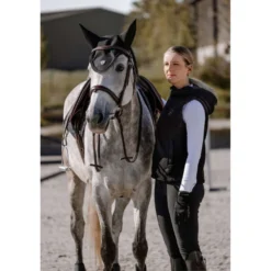 EQUITHÈME Verwarmde Bodywarmer Valery Zwart