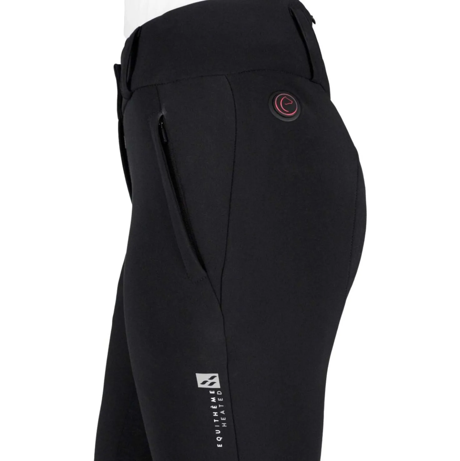 EQUITHÈME Verwarmde Rijbroek Sierra Full Grip Zwart