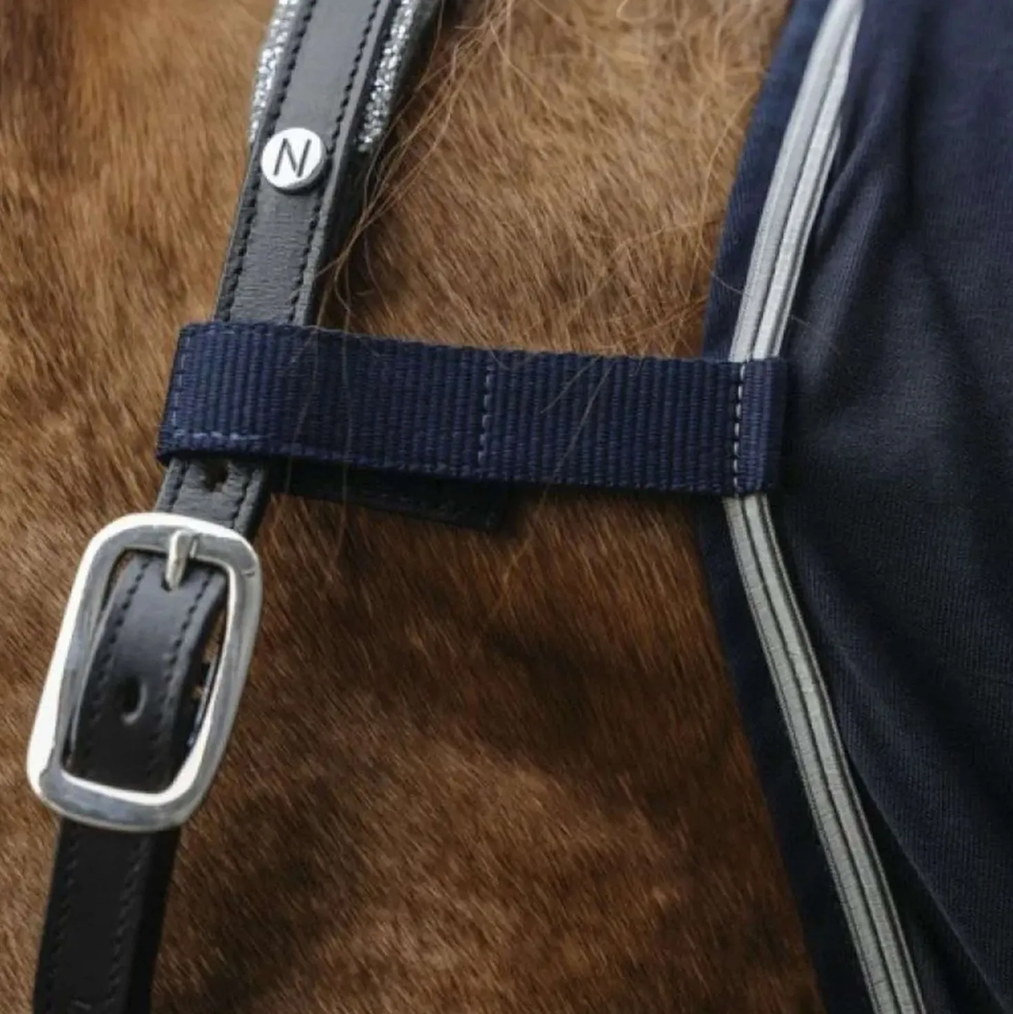 EQUITHÈME Vliegendeken Combo Micro Mesh Navy