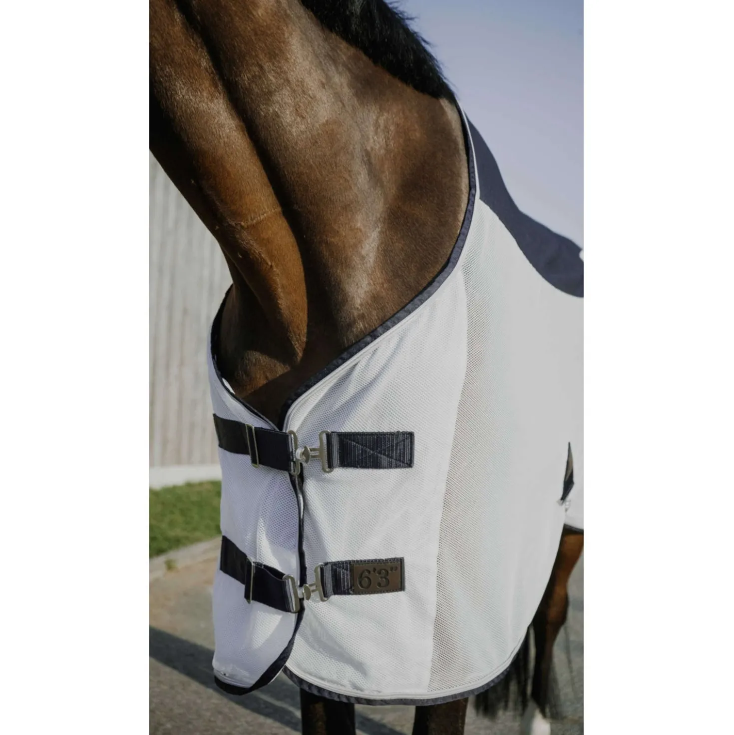 EQUITHÈME Vliegendeken Flycool Standard Navy/Wit
