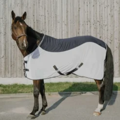 EQUITHÈME Vliegendeken Flycool Standard Navy/Wit