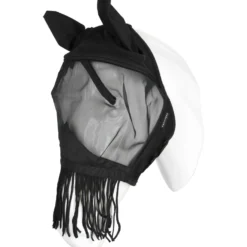 EQUITHÈME Vliegenmasker Franges met UV-Bescherming Zwart