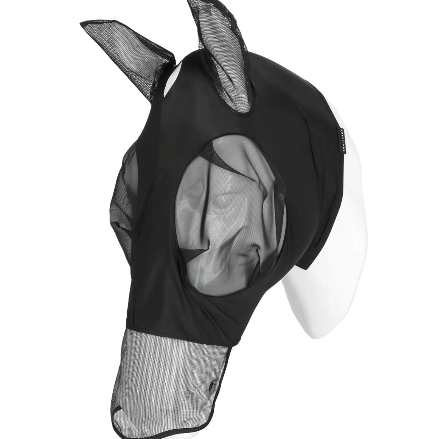 EQUITHÈME Vliegenmasker Hood met UV-Bescherming Zwart