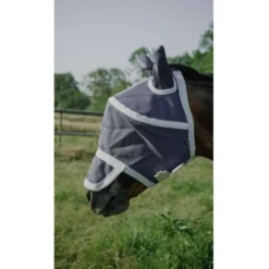 EQUITHÈME Vliegenmasker Hoop met UV-Bescherming Navy