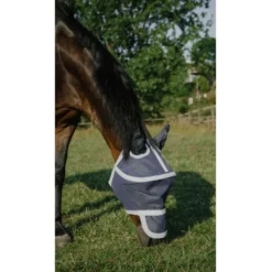 EQUITHÈME Vliegenmasker Hoop met UV-Bescherming Navy
