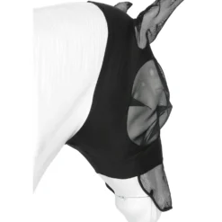 EQUITHÈME Vliegenmasker Lycra UV protection Met Neusnetje Zwart