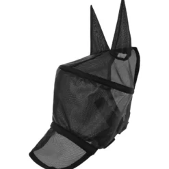 EQUITHÈME Vliegenmasker Protec met UV-Bescherming Zwart