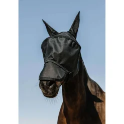 EQUITHÈME Vliegenmasker Protec met UV-Bescherming Zwart