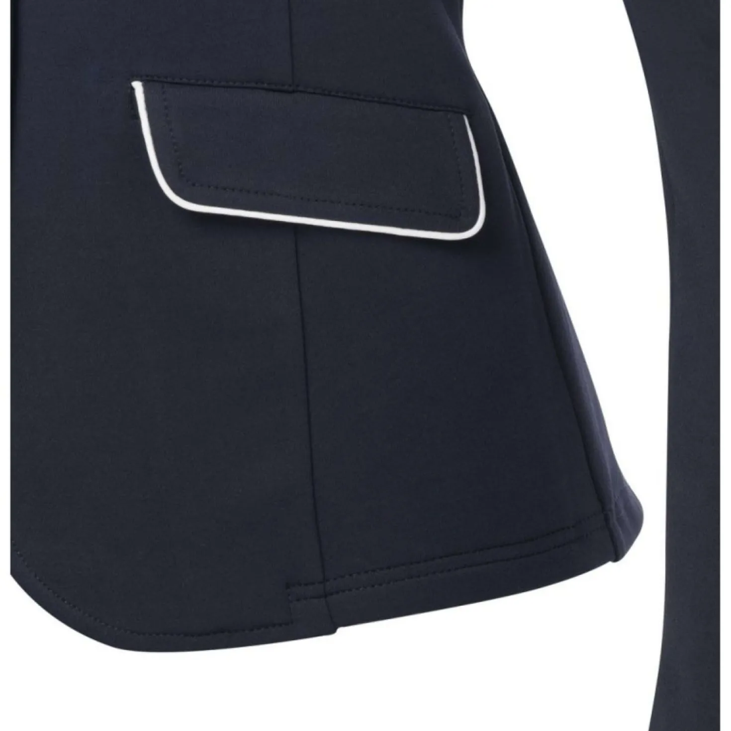 EQUITHÈME Wedstrijdjasje Soft Classic Marine Blauw/Wit