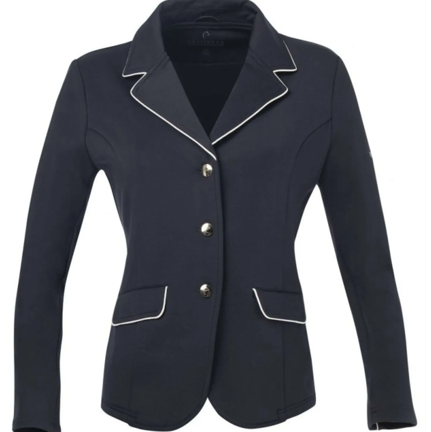EQUITHÈME Wedstrijdjasje Soft Classic Marine Blauw/Wit