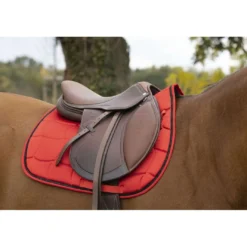 EQUITHÈME Zadeldekje Satin Veelzijdigheid Rood
