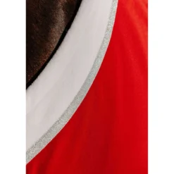 EQUITHÈME Zweetdeken Kerst Fleece Rood