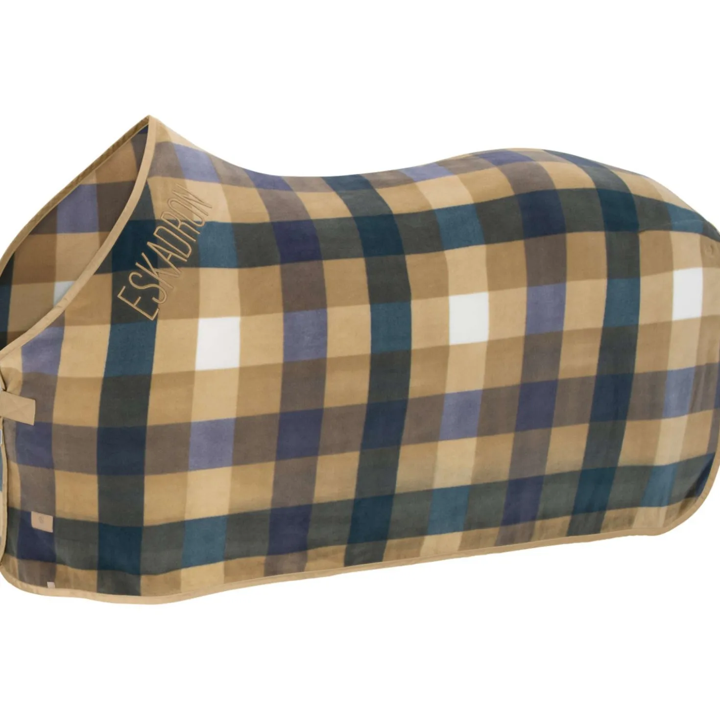 Eskadron Fleecedeken Classic Sports met Ruitpatroon Sierra/Orchid/Ocean/White