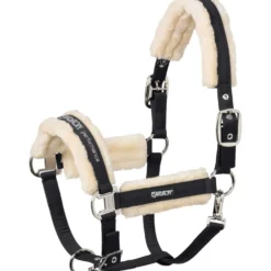 Eskadron Halster Faux Fur Nep Bont Zwart