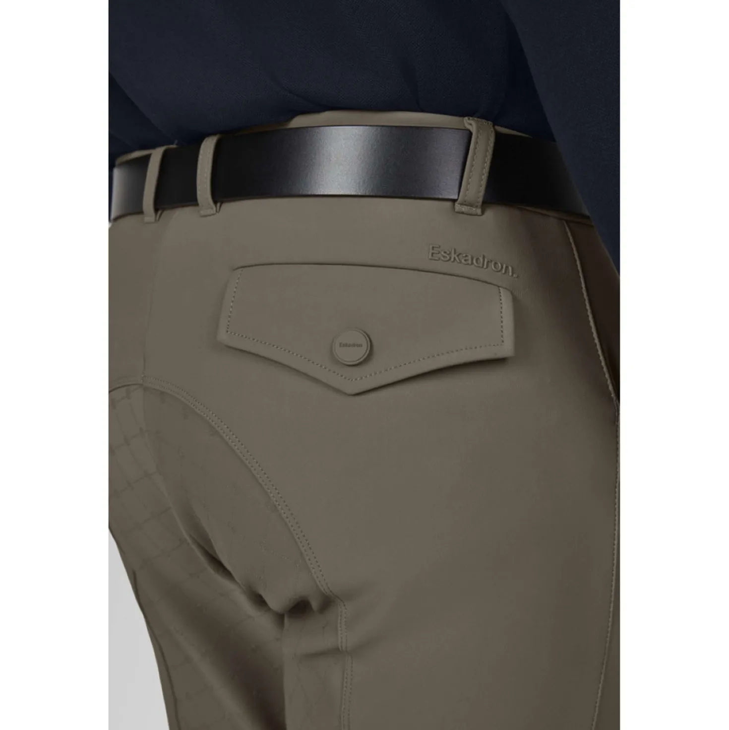 Eskadron Rijbroek Dynamics Full Grip Heren Powdertaupe