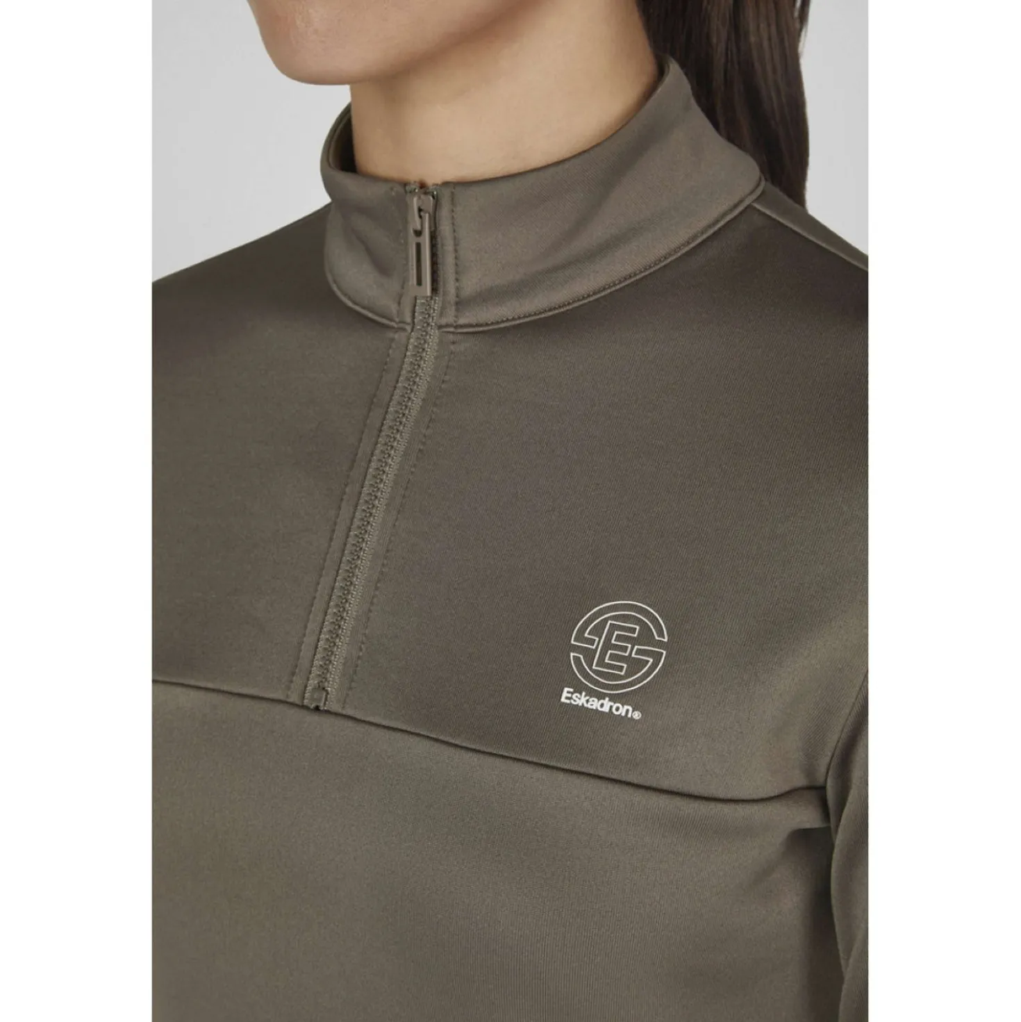Eskadron Shirt Dynamics Half-Zip Powdertaupe