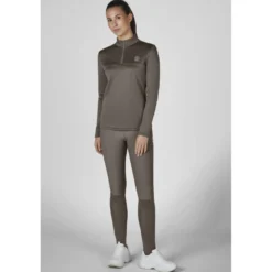 Eskadron Shirt Dynamics Half-Zip Powdertaupe