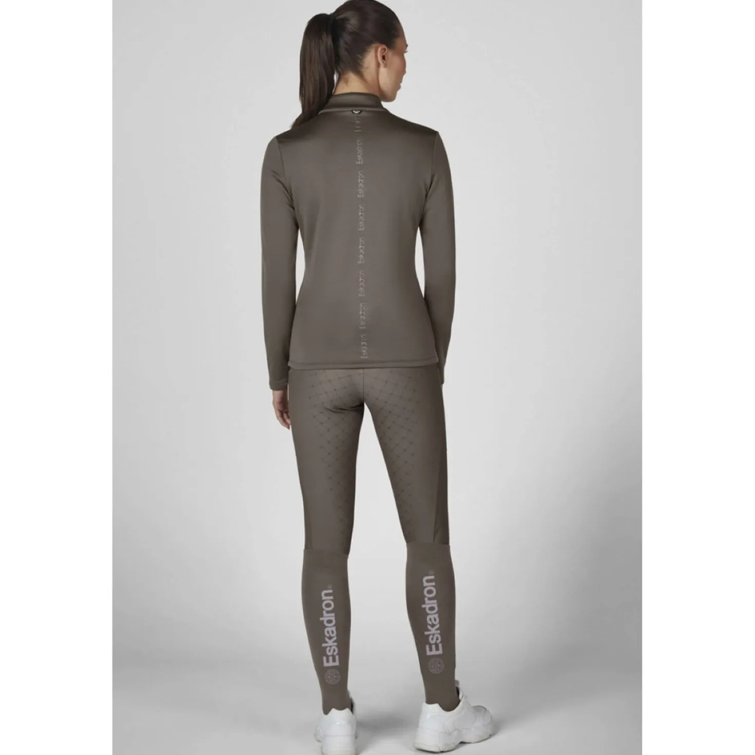 Eskadron Shirt Dynamics Half-Zip Powdertaupe