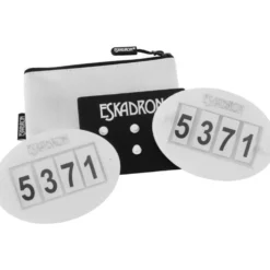 Eskadron Startnummers Quick-Pin 4 Wit