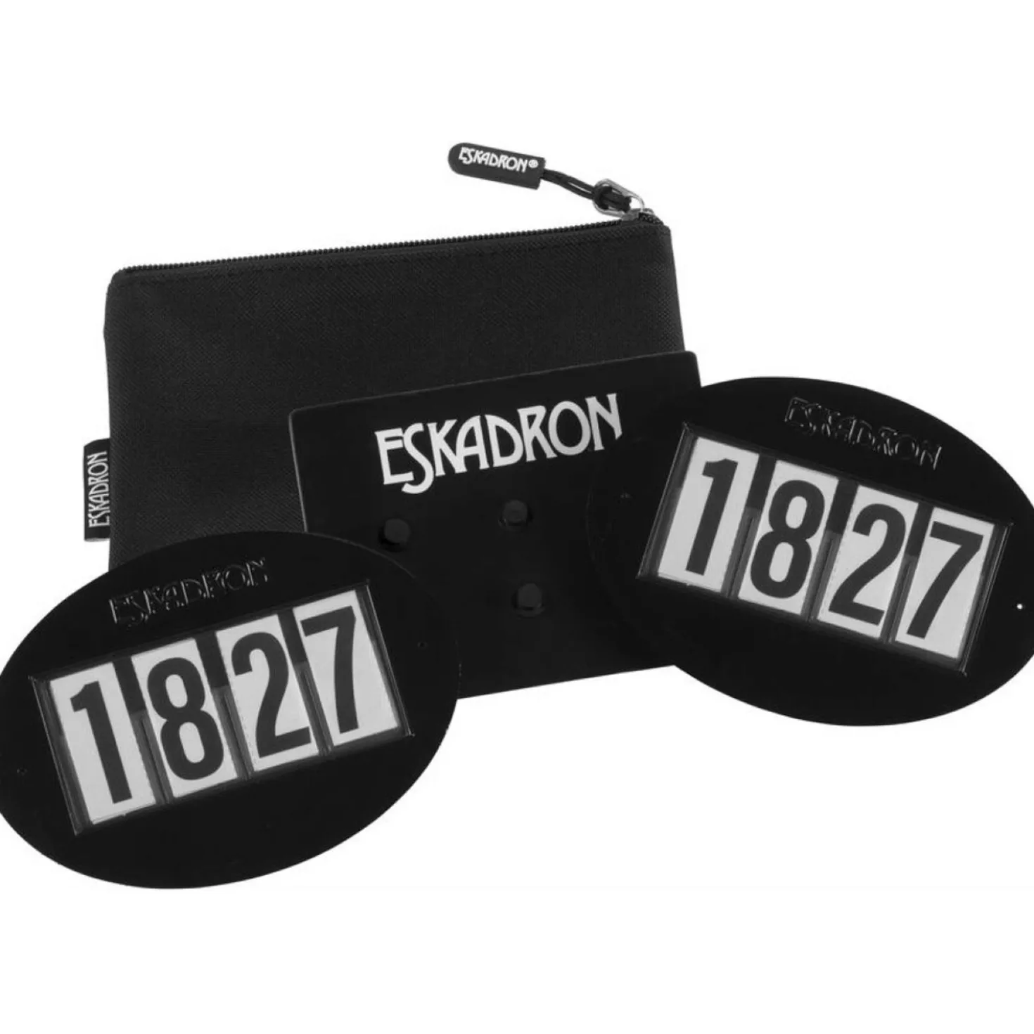 Eskadron Startnummers Quick-Pin 4 Zwart