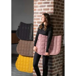 Eskadron Zadeldekje Big Square Softshell Platinum '25 Dressuur Smoky Taupe