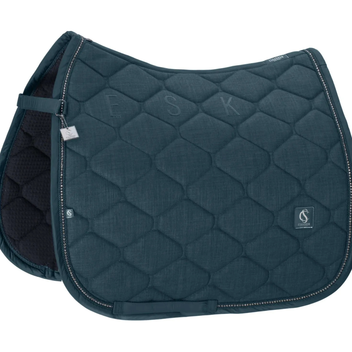 Eskadron Zadeldekje Classic Sports Bouclé Crustal Dressuur Ocean