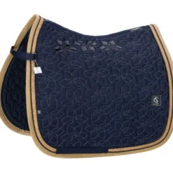 Eskadron Zadeldekje Classic Sports Glossy Jewel Contrast Dressuur Navy