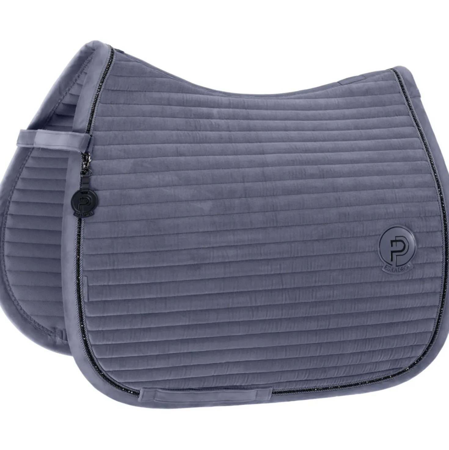 Eskadron Zadeldekje Platinum '26 Velvet Crystal Dressuur Slate Blue