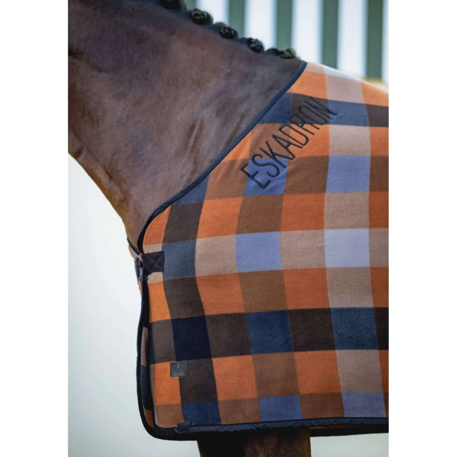 Eskadron Zweetdeken Platinum '26 Check Black/Pale/Amber