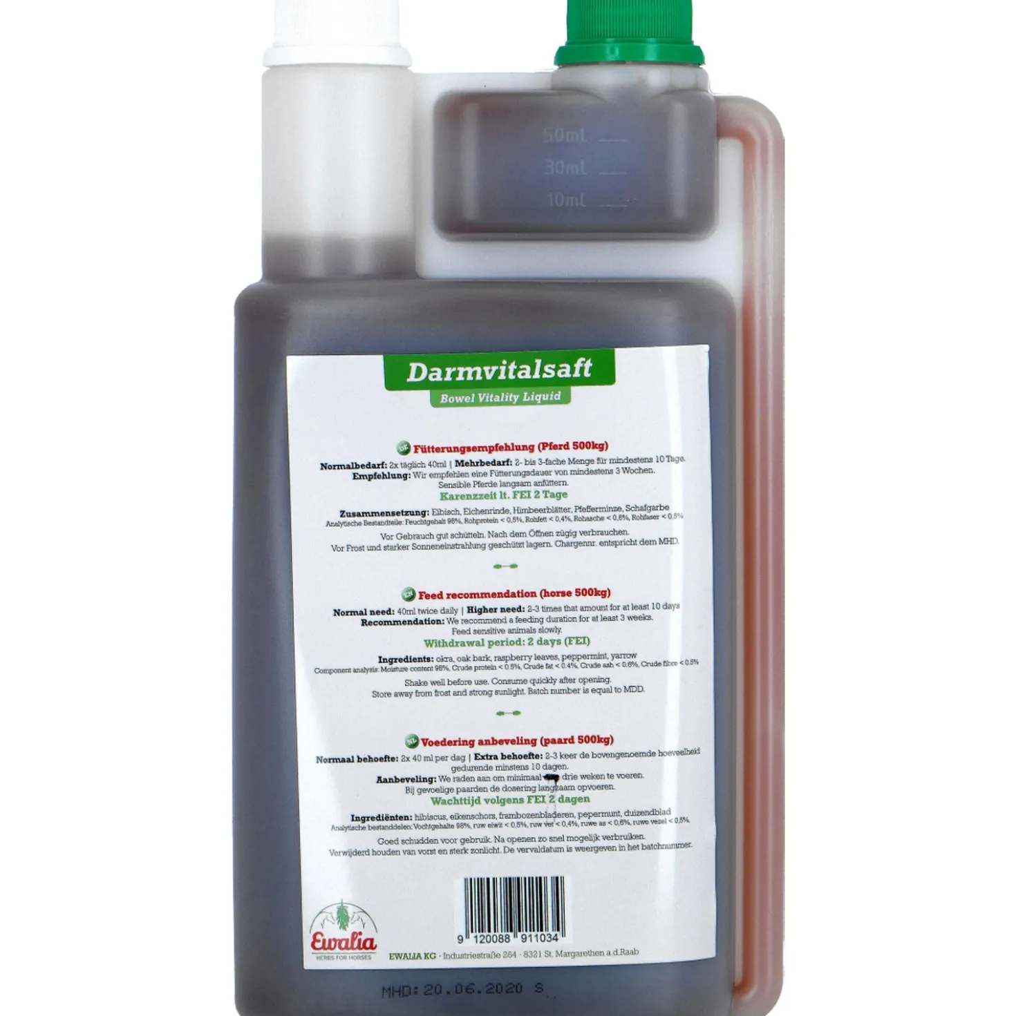 Ewalia Bowel Vitality Liquid Paard