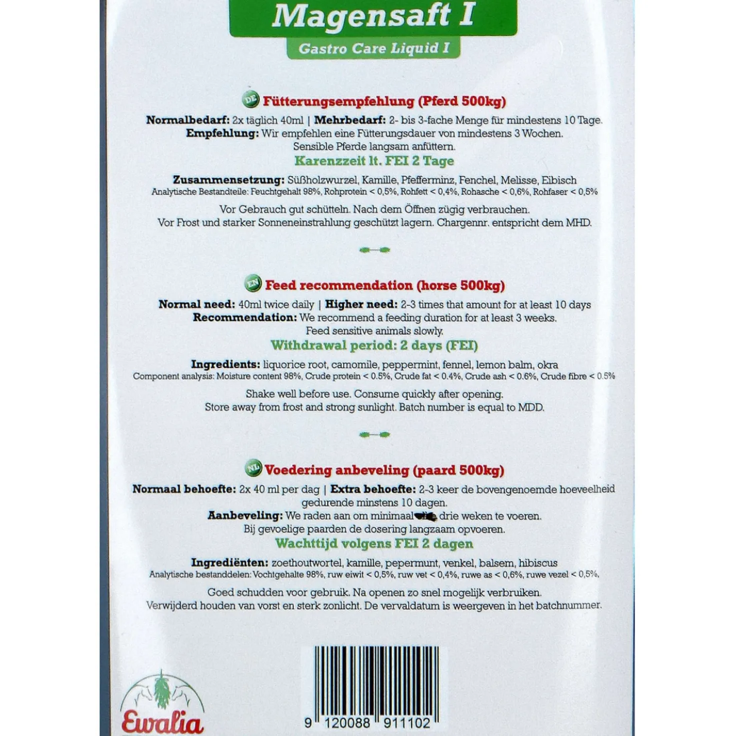 Ewalia Gastro Care Liquid I