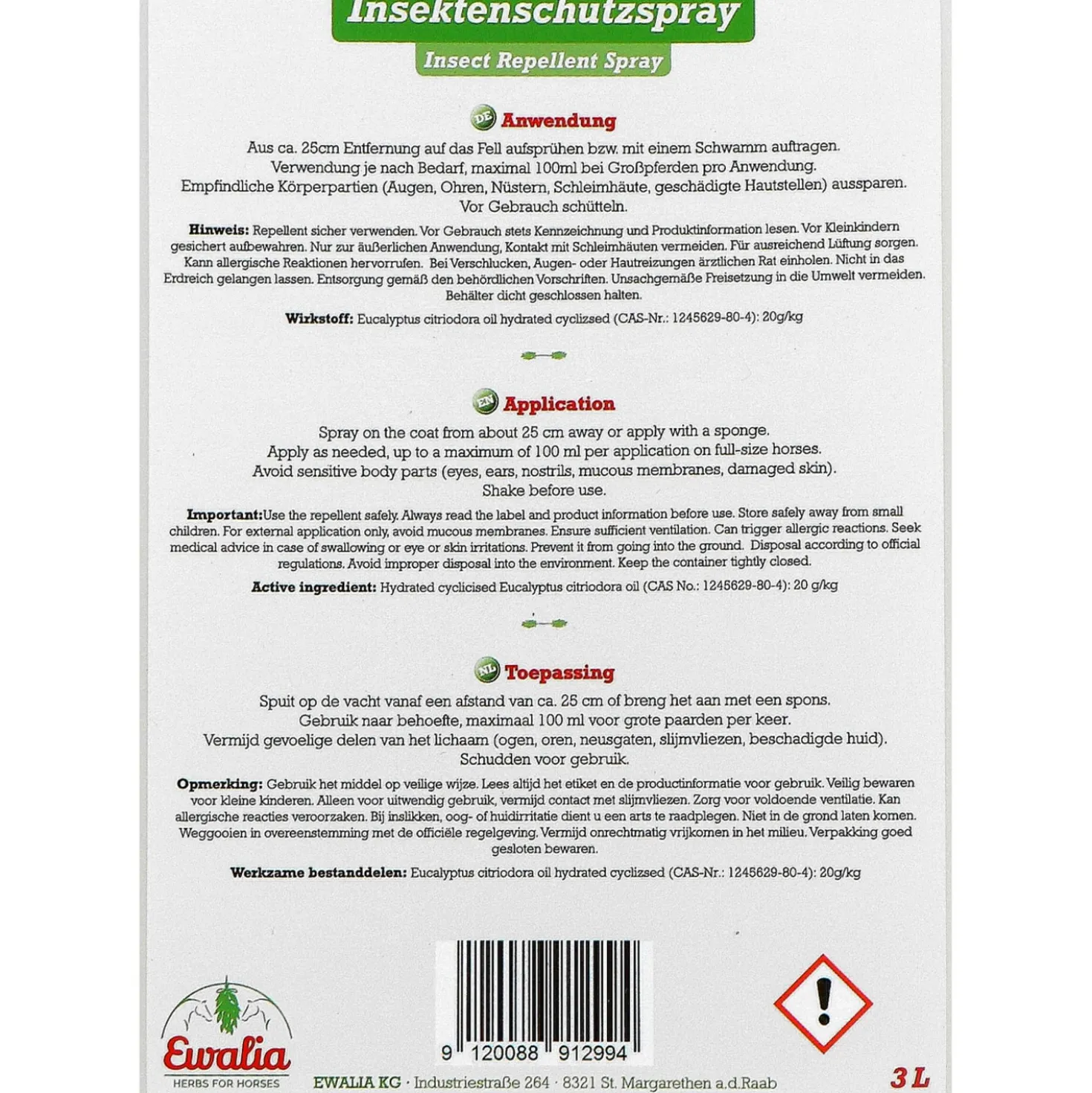 Ewalia Insect Weerstand Spray