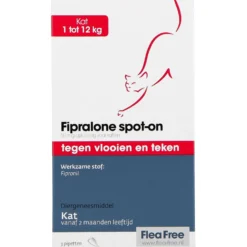 Flea Free Fipralone Spoton Kat