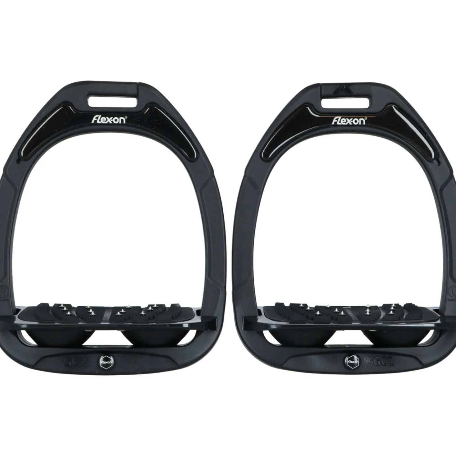 Flex-On Stijgbeugels Green Composite Inclined Ultra Grip Zwart/Zwart/Zwart