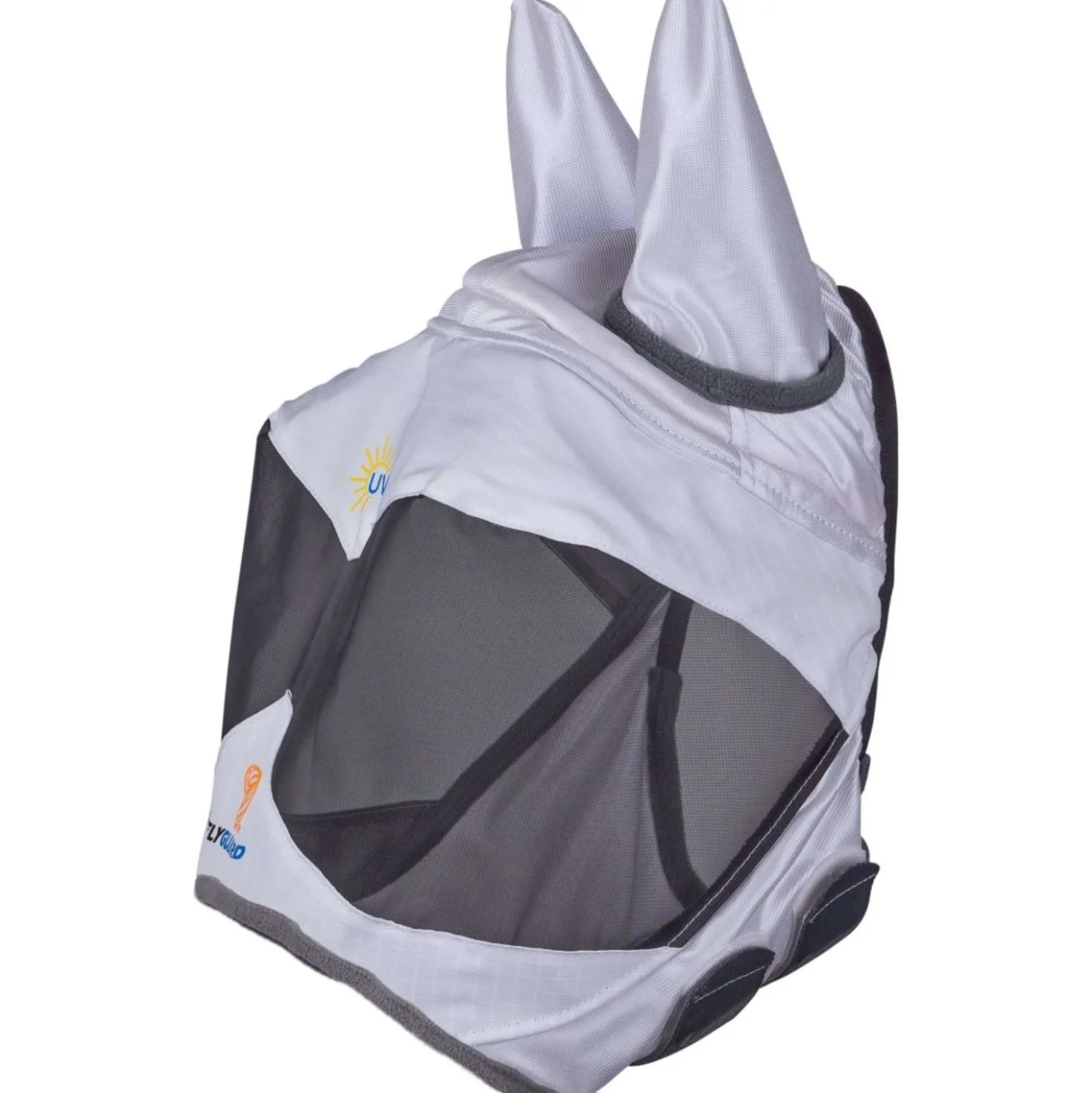 FlyGuard by Shires Vliegenmasker Pro Sun Shade met Oren Wit