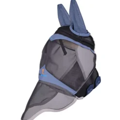 FlyGuard by Shires Vliegenmasker Pro Air Motion met Oren en Neus Deep Airforce Blue