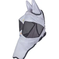FlyGuard by Shires Vliegenmasker Pro Sun Shade met Oren en Neus Wit