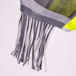 FlyGuard by Shires Vliegenmasker Pro Hi-Viz Fine Mesh met Oren en Franjes Fluo Geel