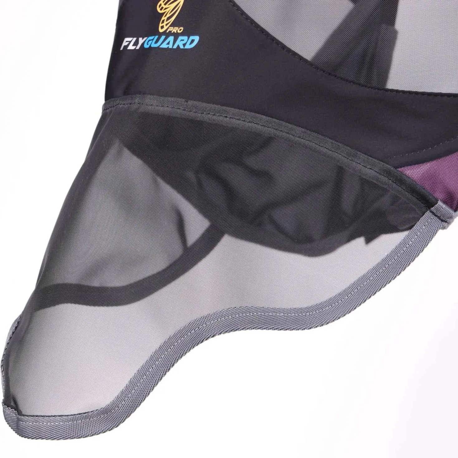 FlyGuard by Shires Vliegenmasker Pro Deluxe met Oren en Neus Black Cherry