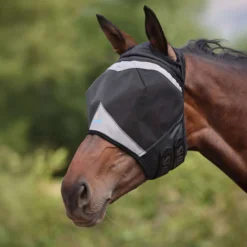 FlyGuard by Shires Vliegenmasker Pro Fine Mesh met Ooruitsparing Jet