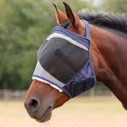 FlyGuard by Shires Vliegenmasker Pro Fine Mesh zonder Oren Navy