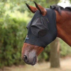 FlyGuard by Shires Vliegenmasker Pro Stretch met Ooruitsparing Jet