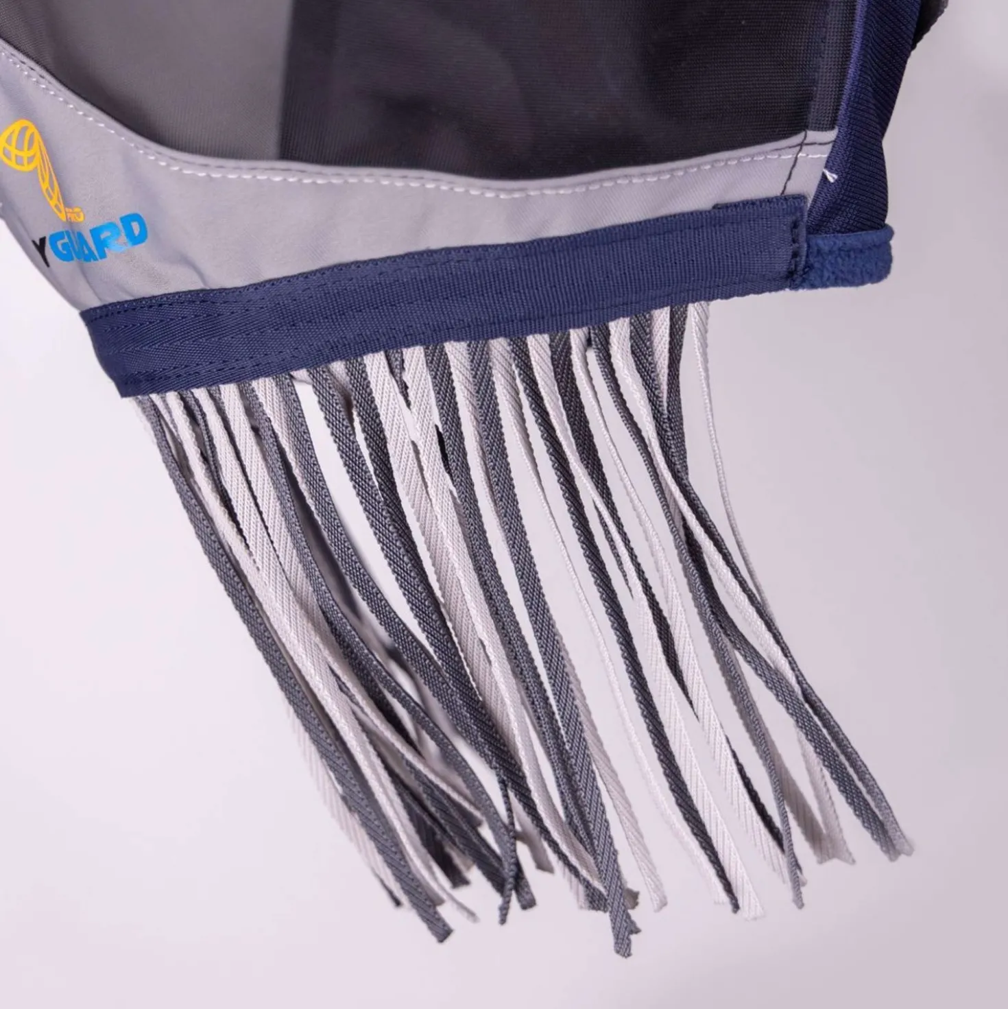FlyGuard by Shires Vliegenmasker Pro Fine Mesh met Ooruitsparing en Neusfranje Navy