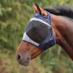 FlyGuard by Shires Vliegenmasker Pro Fine Mesh met Ooruitsparing Navy