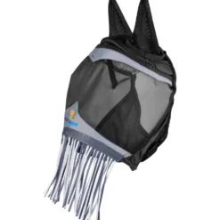 FlyGuard by Shires Vliegenmasker Pro Fine Mesh met Oren en Franjes Jet